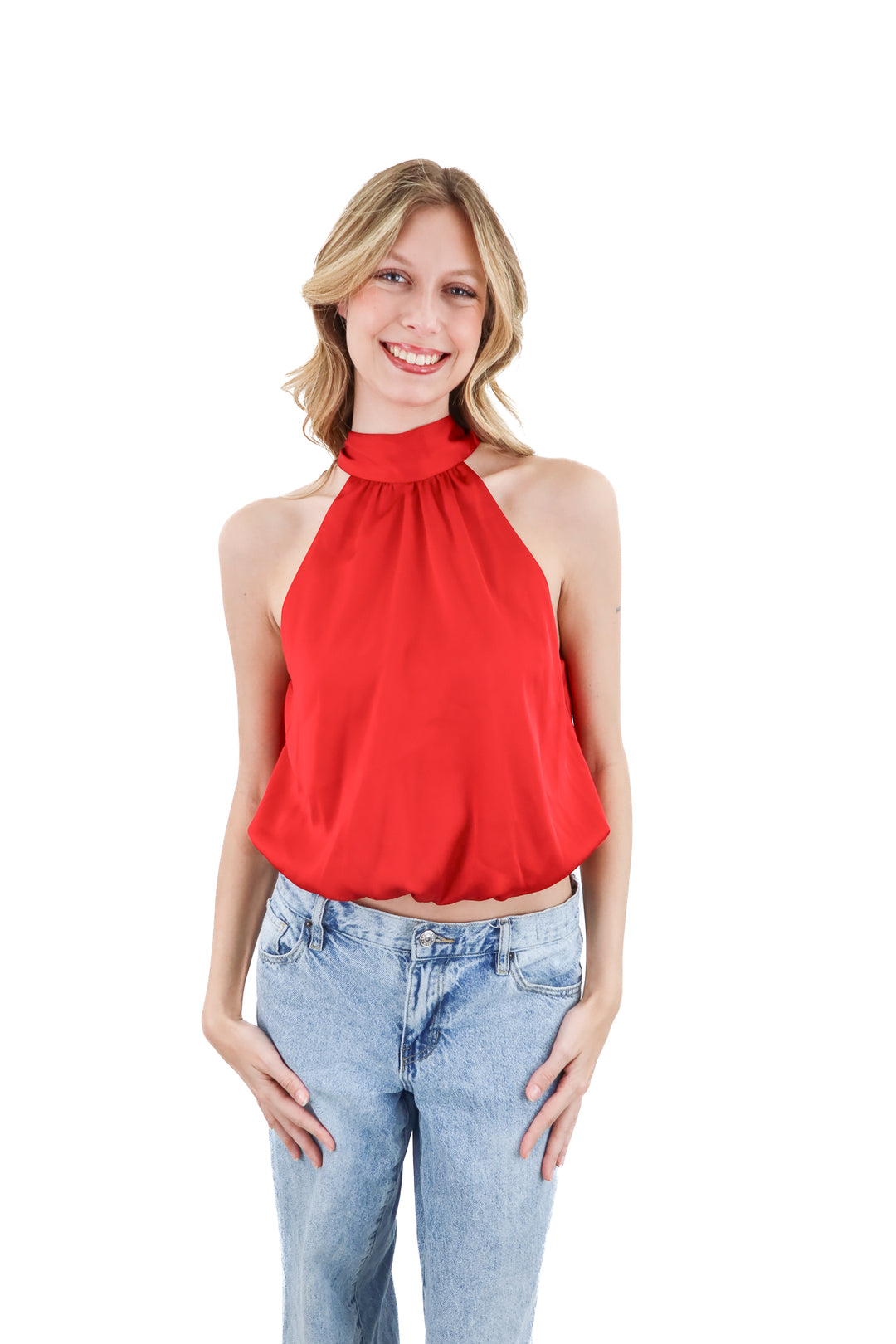 dynamite red bubble top (s; retail $55)