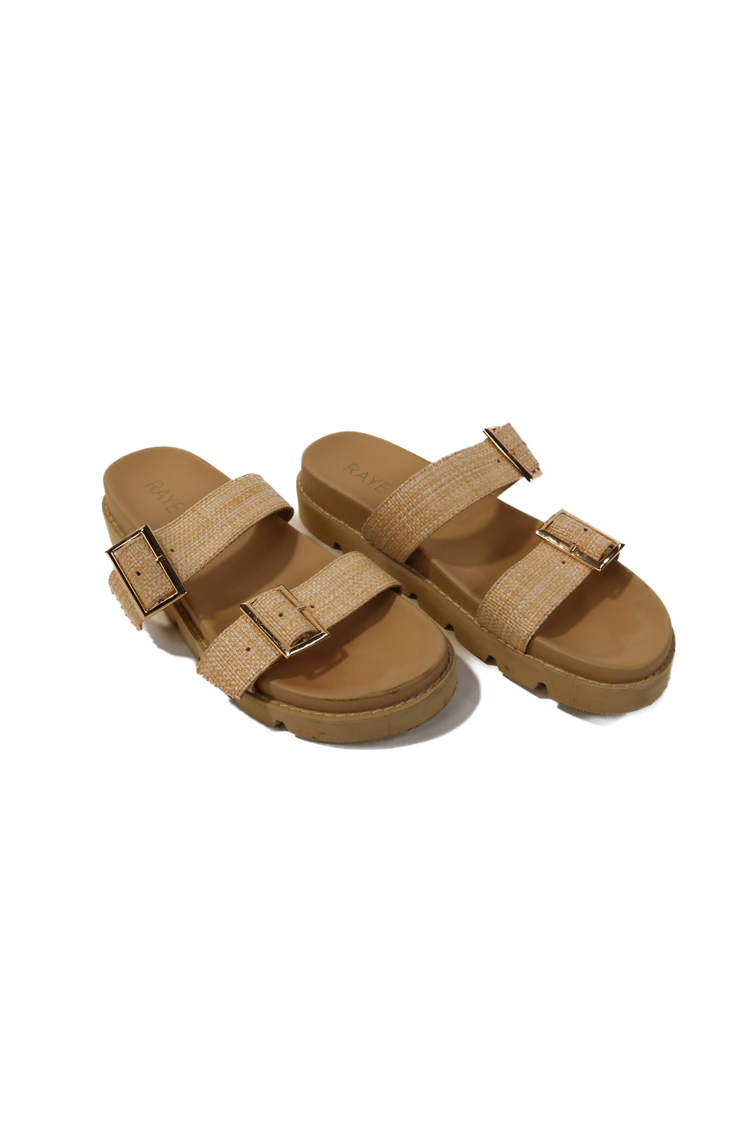 Raye rattan sandals NWOT (10; retail $138)