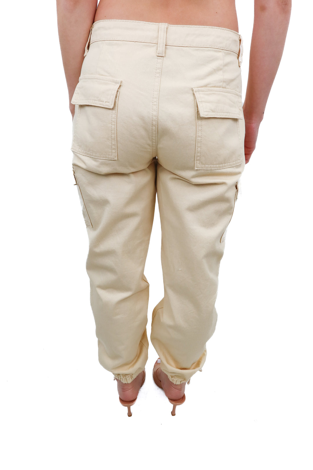 superdown butter yellow cargo pants (25; retail $45)