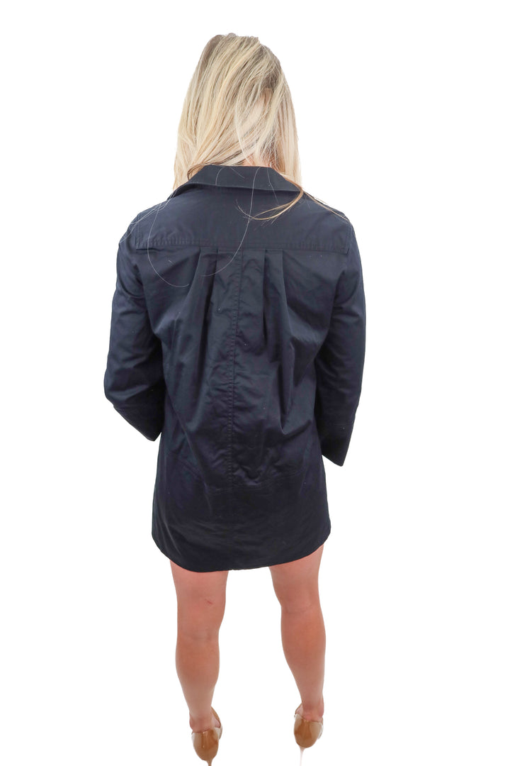 rebecca taylor black shift dress (xs)