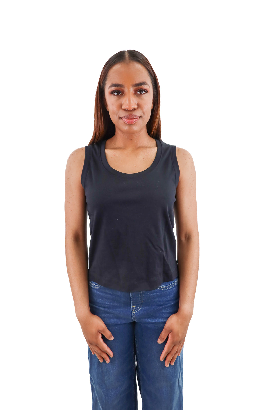 spanx black muscle top (s; retail $58)