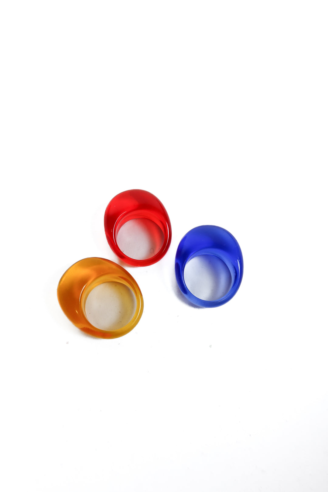 Set of 3 Chunky Resin Rings