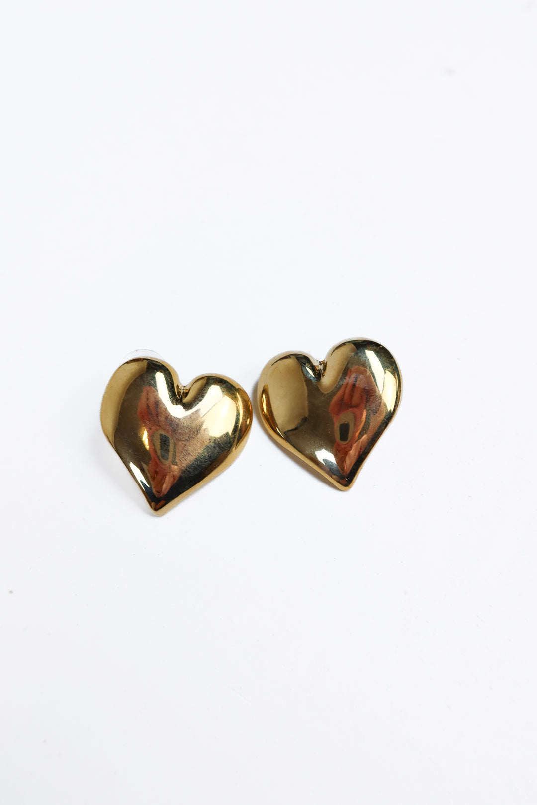 Gold Heart Earrings