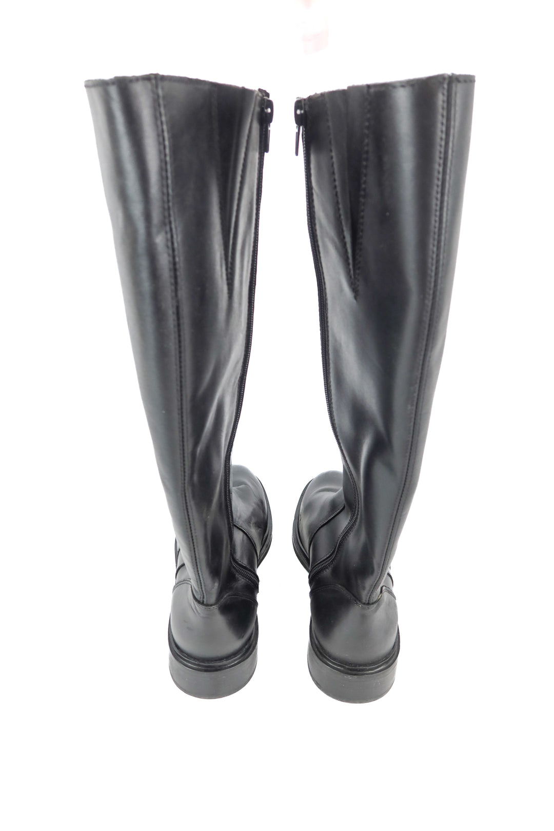 anthropologie black knee high riding boots (39)