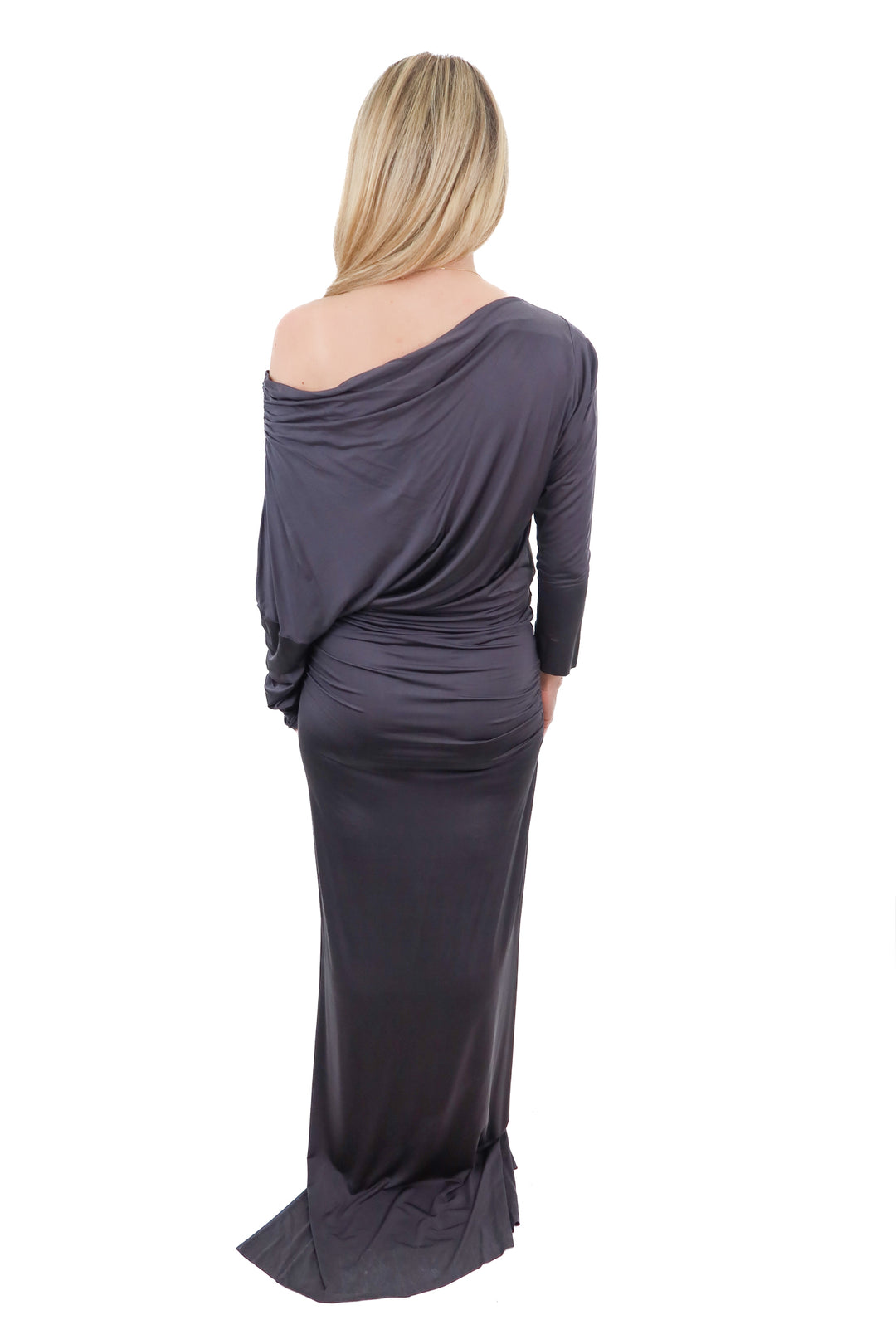 hours slate grey maxi dress NWT (S; retail $211)