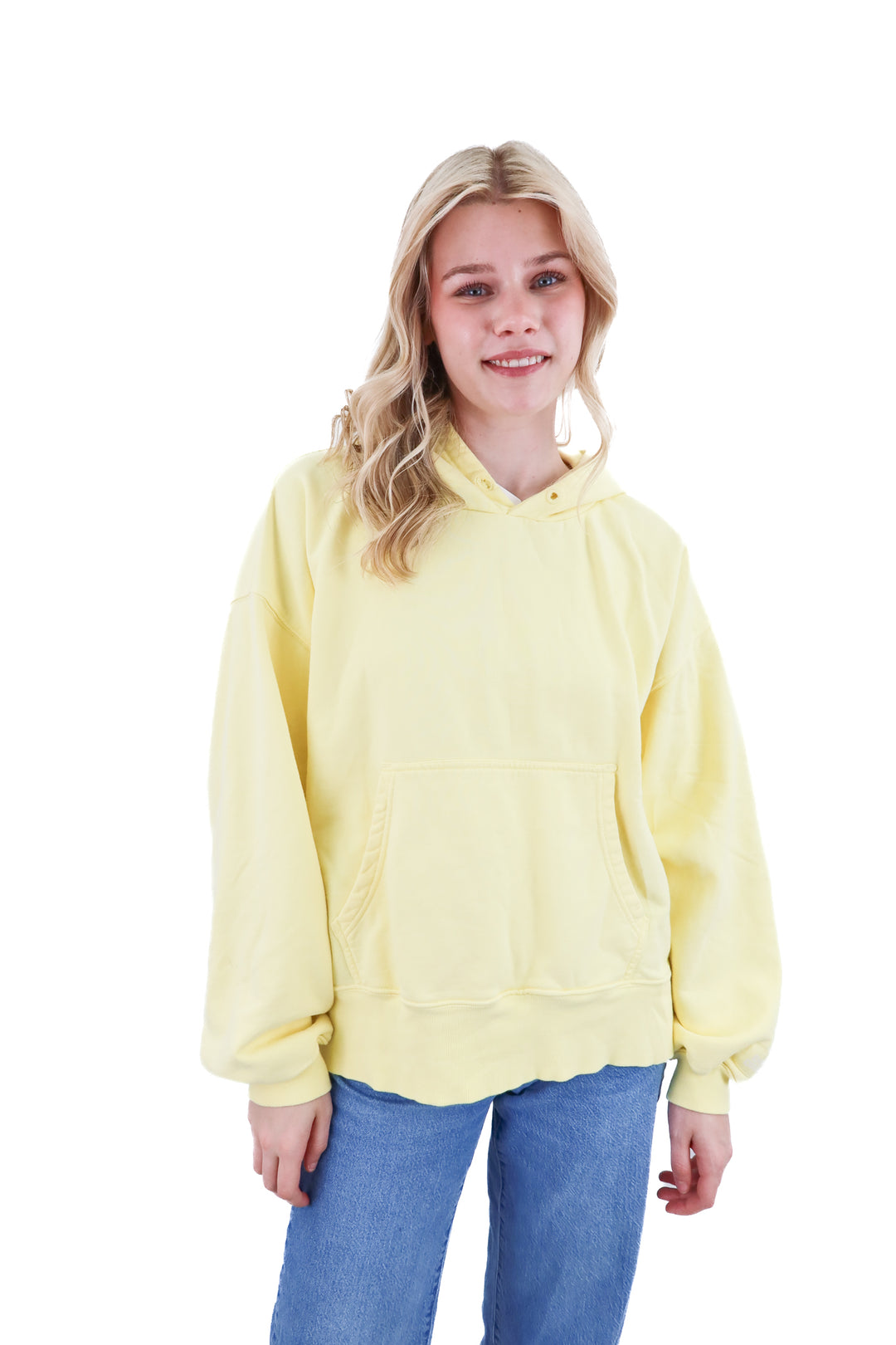daily drills yellow hoodie (s; retail $130)