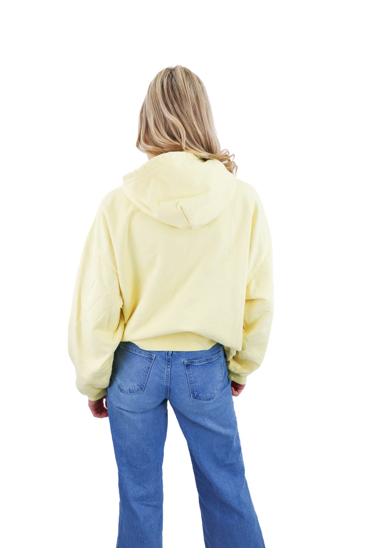 daily drills yellow hoodie (s; retail $130)