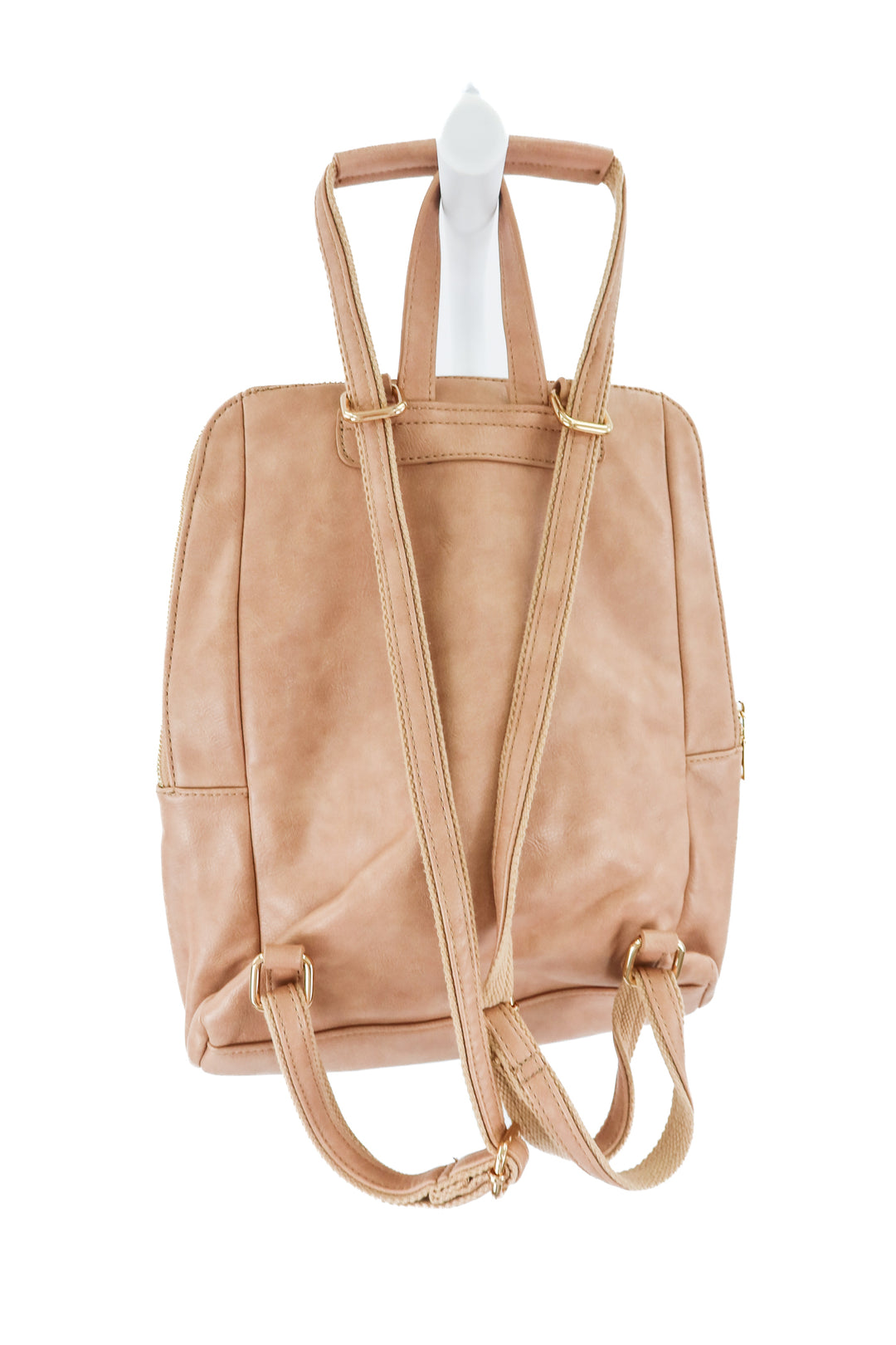 urban expressions brown vegan leather backpack