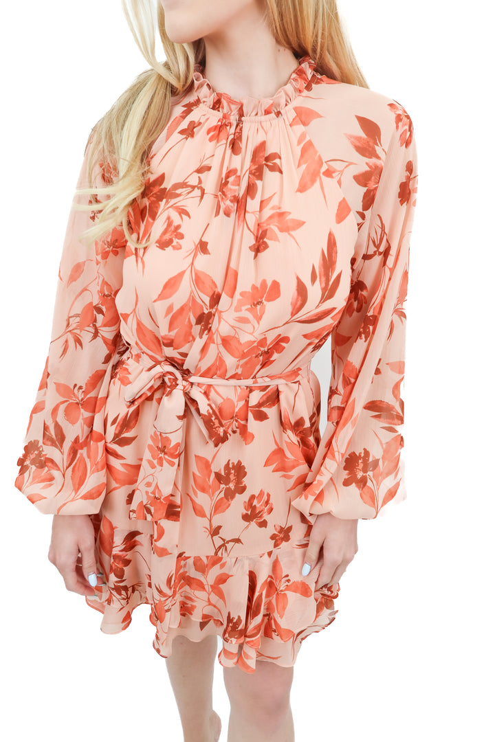 monique lhuillier floral mini dress (2; retail $595)