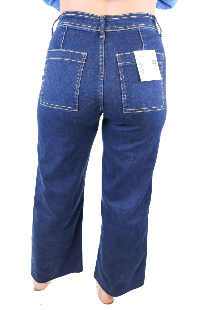 Vervet dark wash straight leg jean NWT (27)