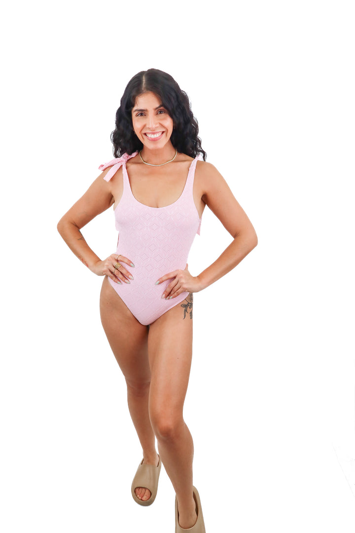 nasty gal pink one piece swim NWT (6; retail $117)