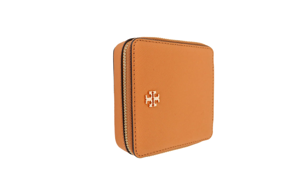 tory burch brown jewelry box (retail $148)