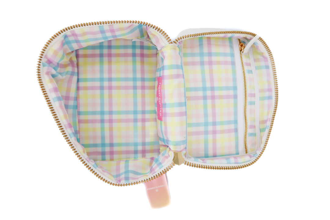 stoney clover x target white cosmetic pouch NWT