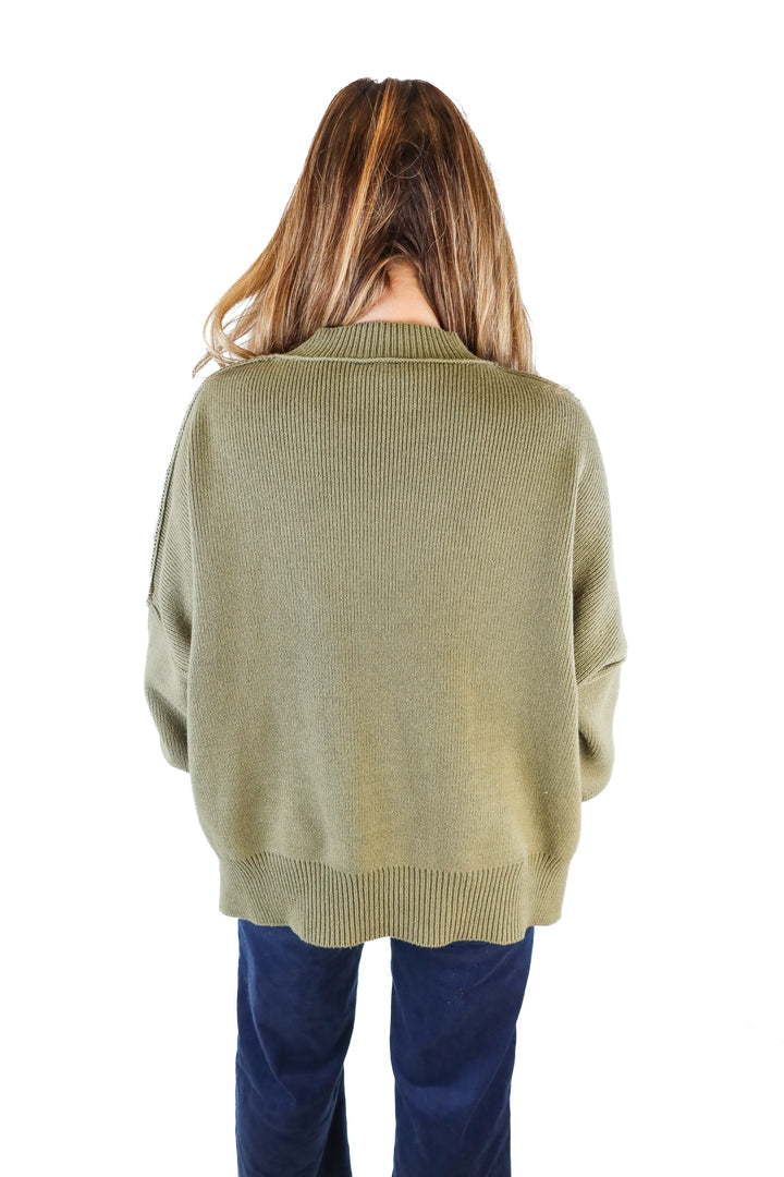 Vici green knit sweater (S)