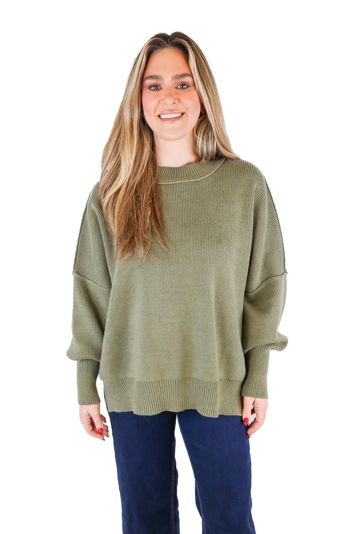 Vici green knit sweater (S)