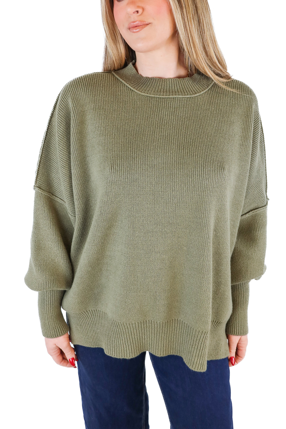 Vici green knit sweater (S)