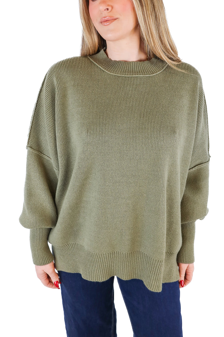Vici green knit sweater (S)