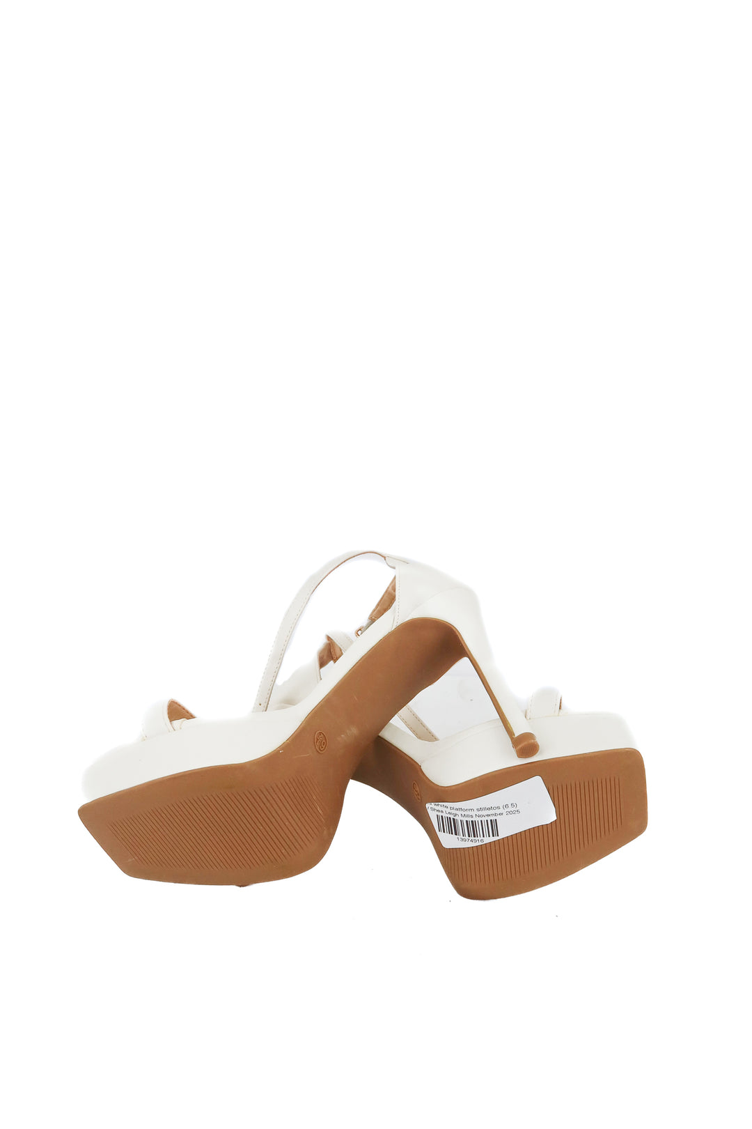 lulus white platform stilletos (6.5)