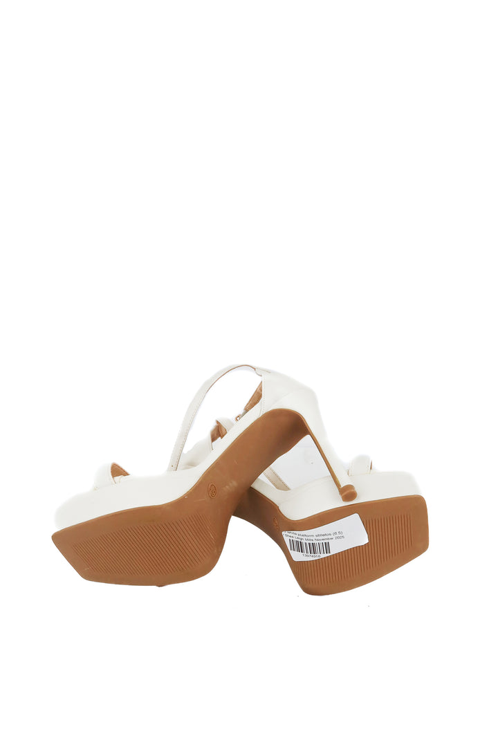 lulus white platform stilletos (6.5)