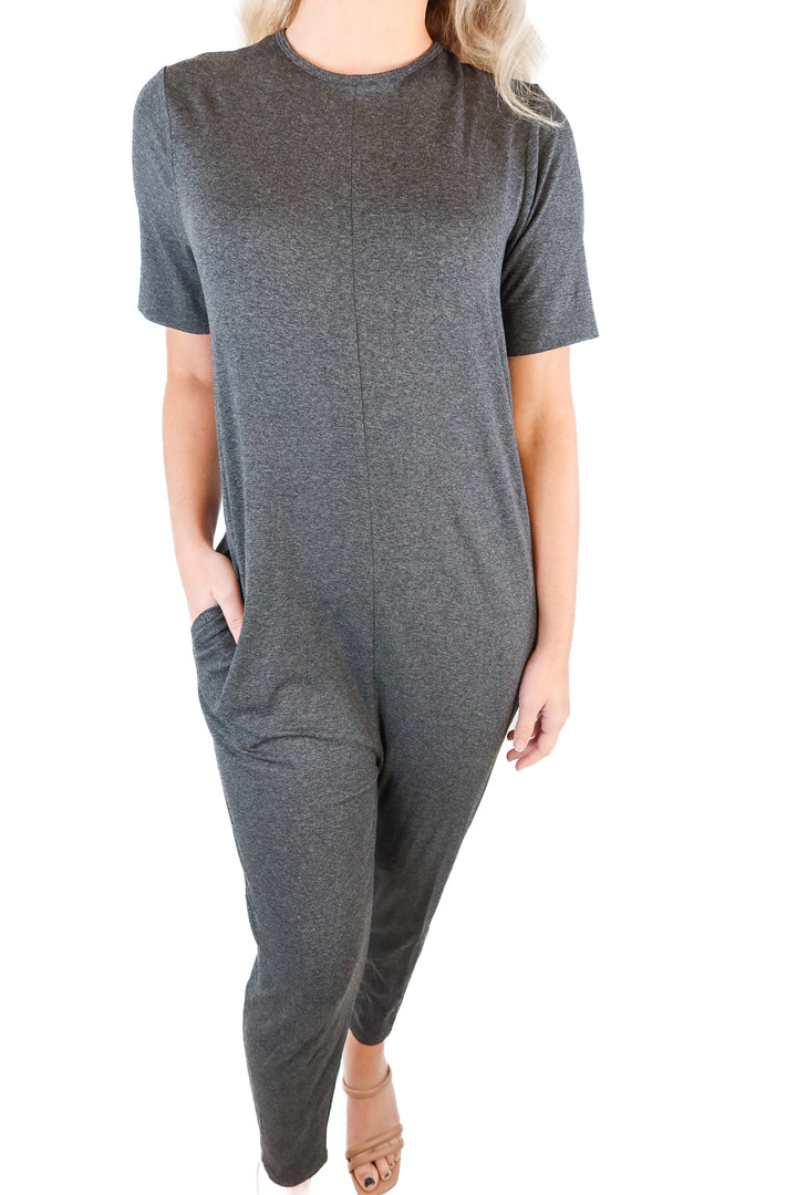 Hatch weathered gray jumpsuit (0; $198)