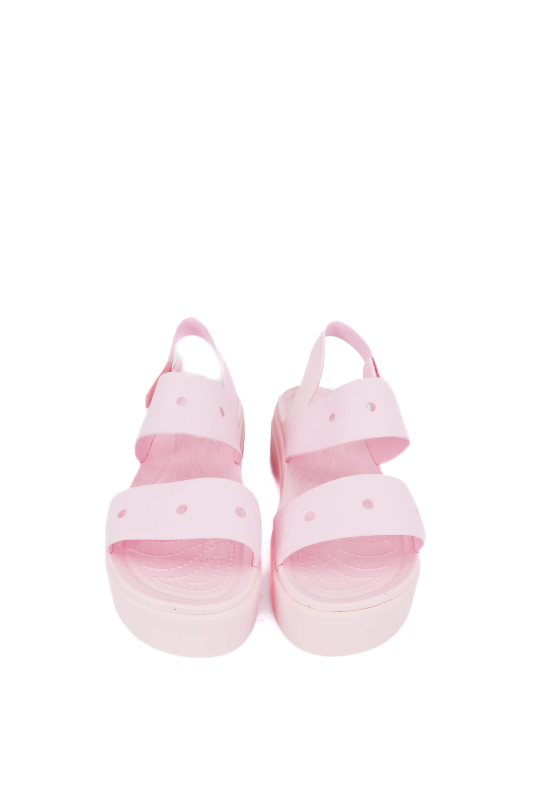 crocs pink wedges (7; retail $55)