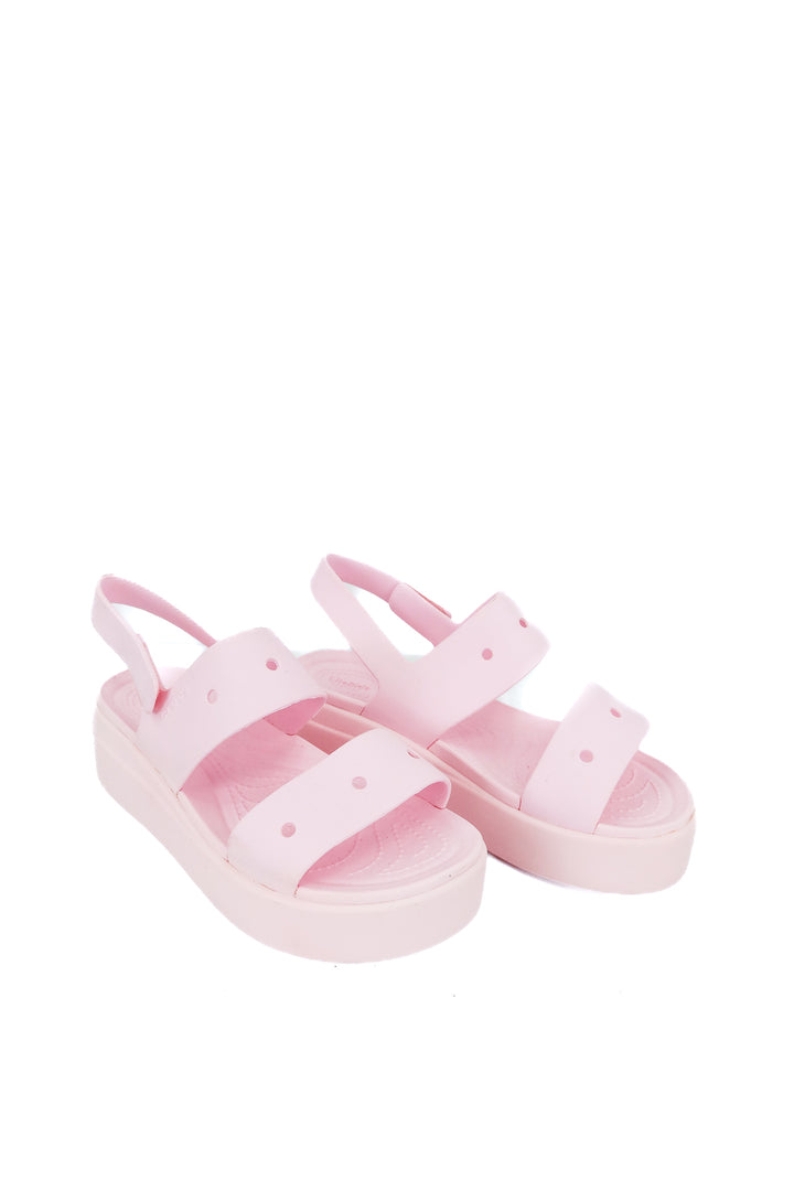 crocs pink wedges (7; retail $55)