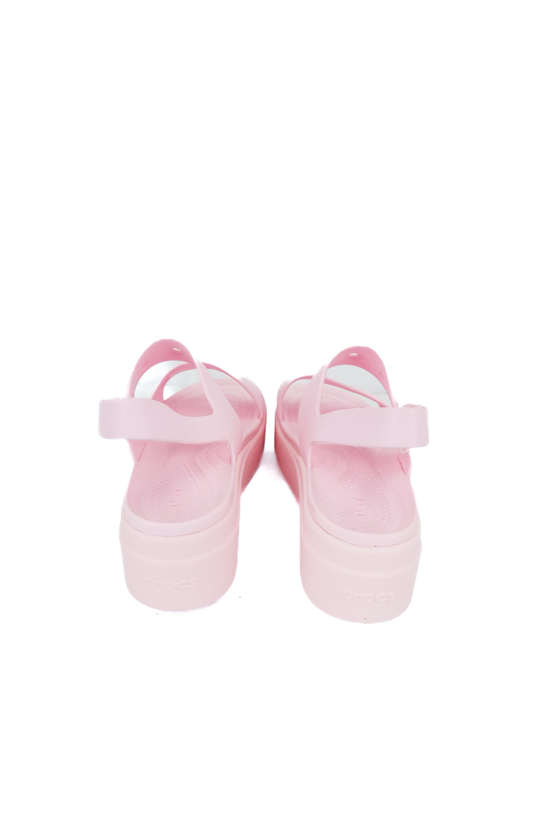 crocs pink wedges (7; retail $55)