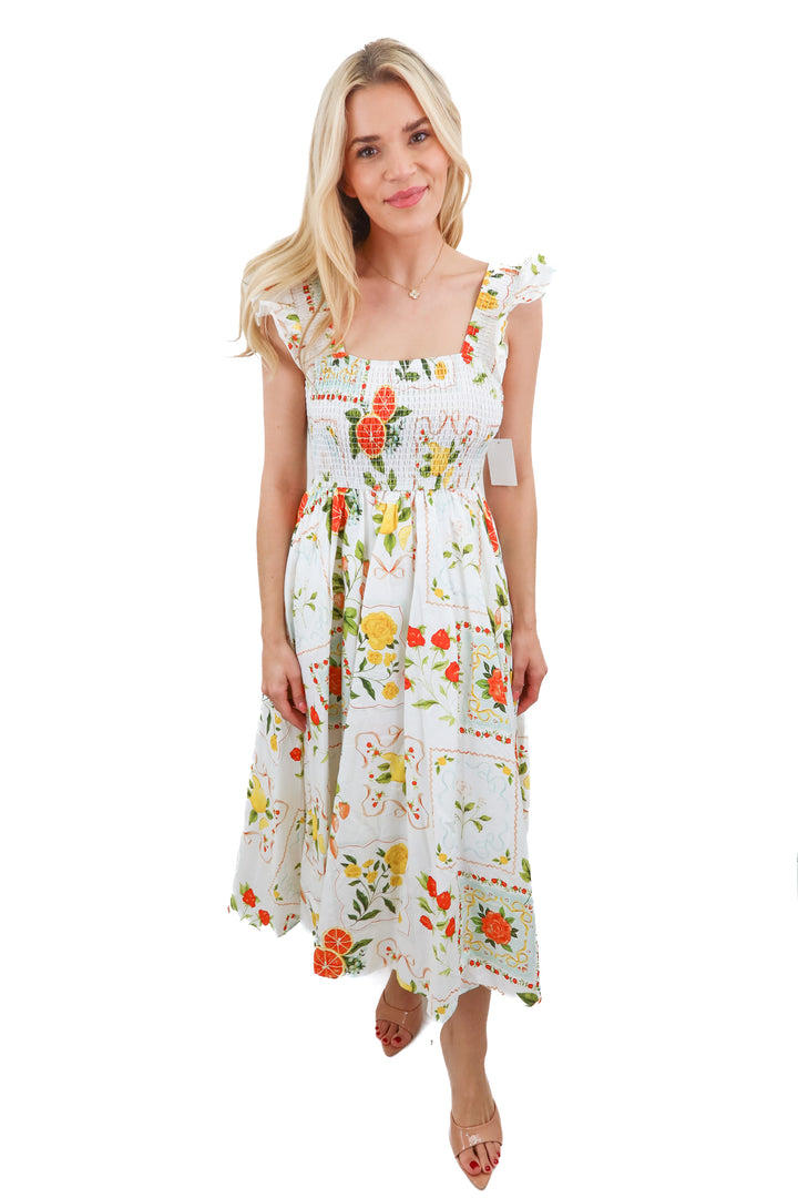 ivy city lemon maxi dress NWT (xs; retail $188)