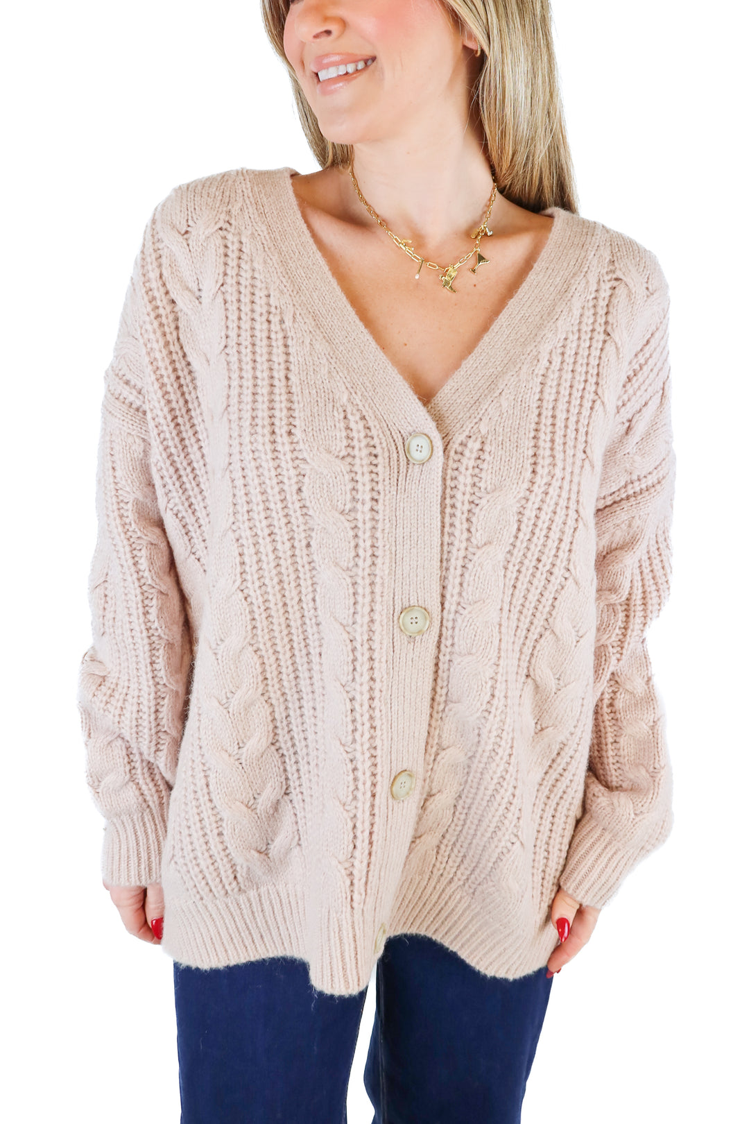 Jenni Kayne light pink knit cardigan NWT (S; retails for $297)