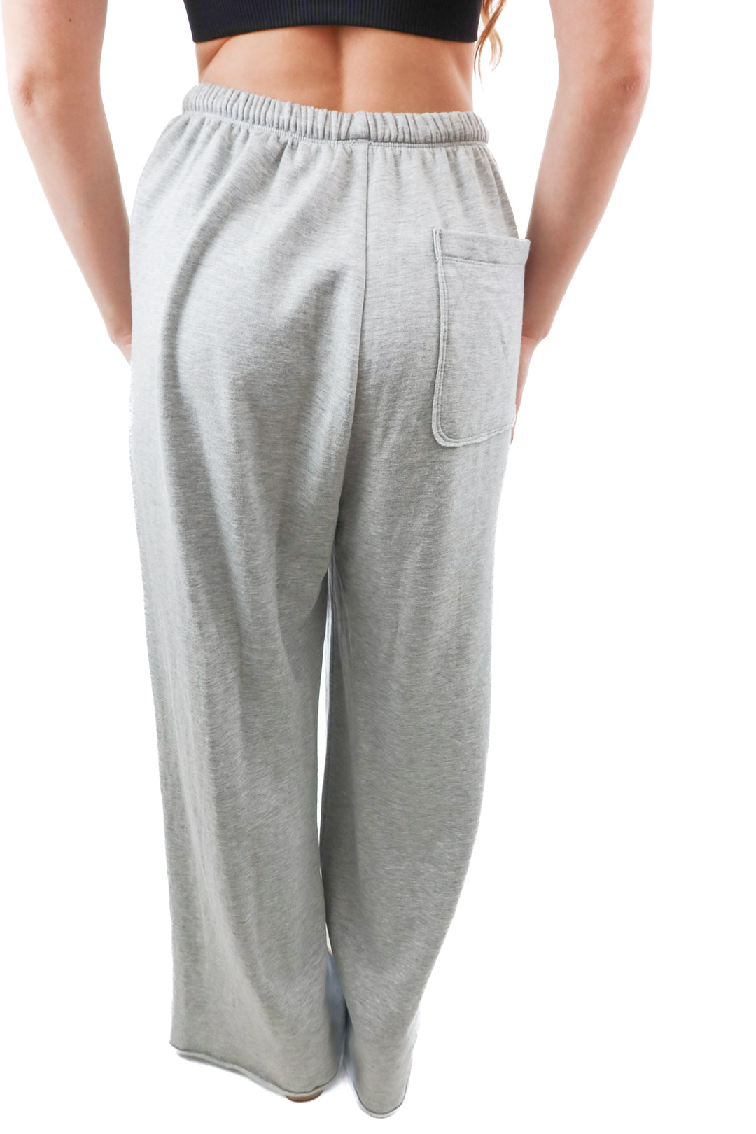 offline by aerie grey wideleg lounge pant (xs)