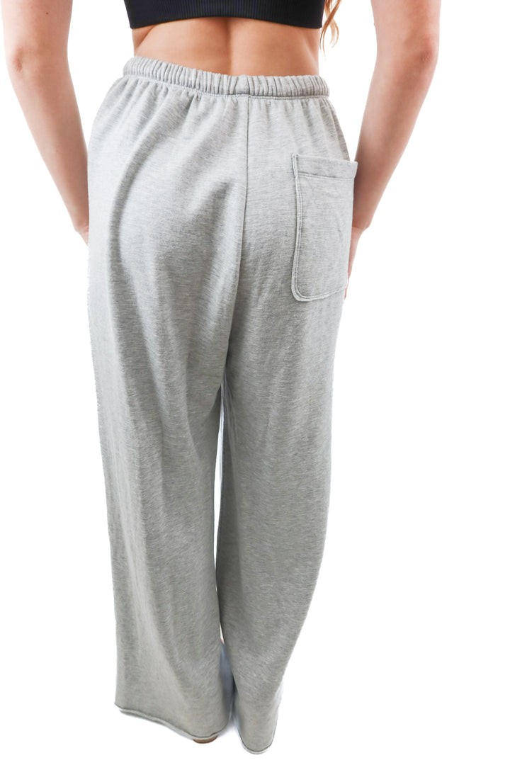 offline by aerie grey wideleg lounge pant (xs)