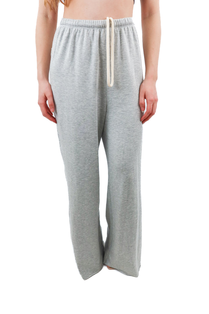 offline by aerie grey wideleg lounge pant (xs)