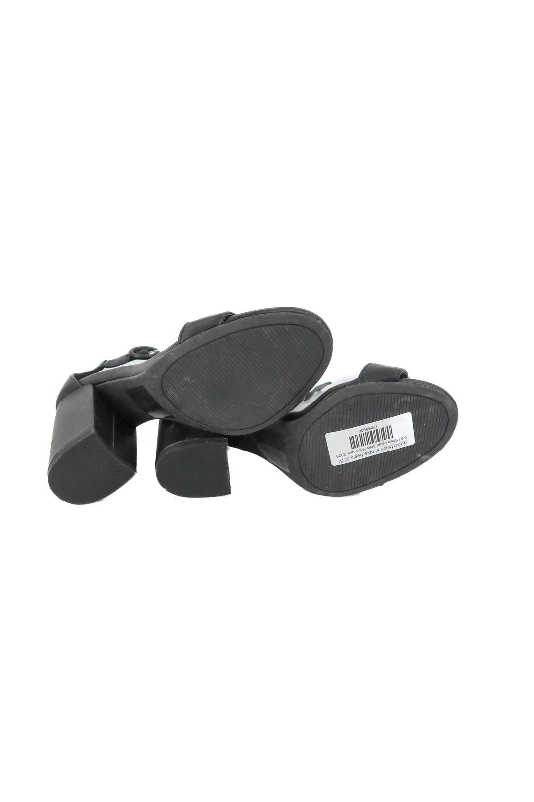 qupid black simple heels (6.5)