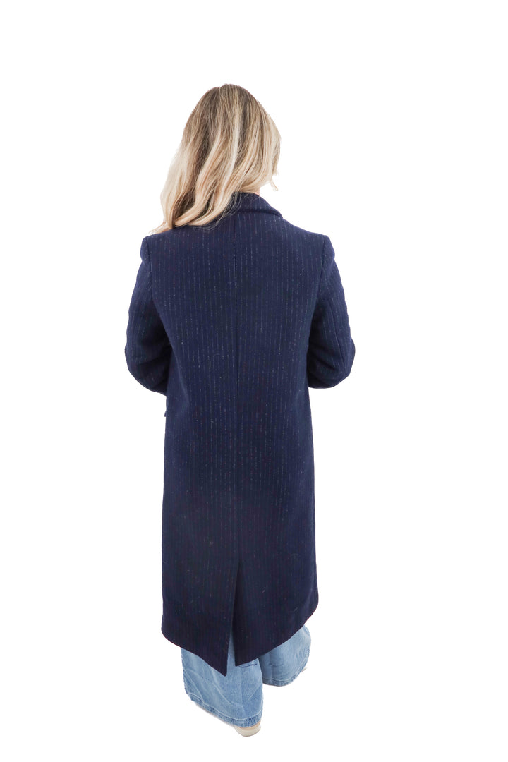 french connection pinstripe coat (xs)