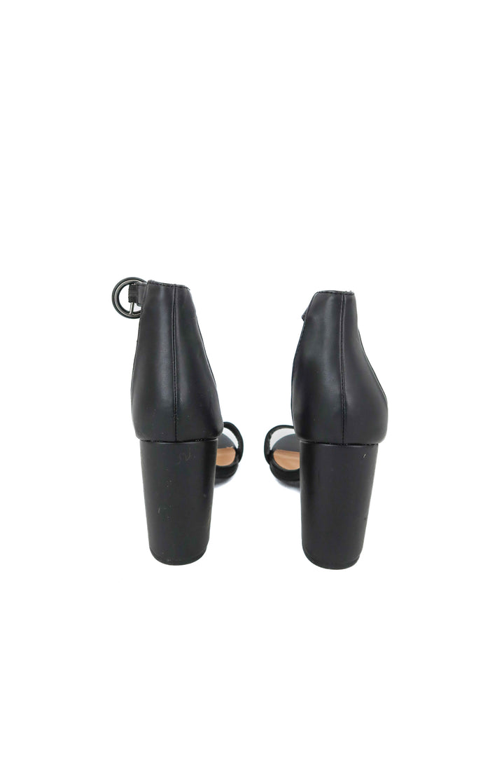 qupid black simple heels (6.5)