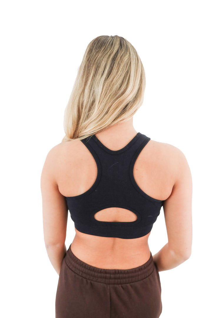 zella black racerback active tank (s)