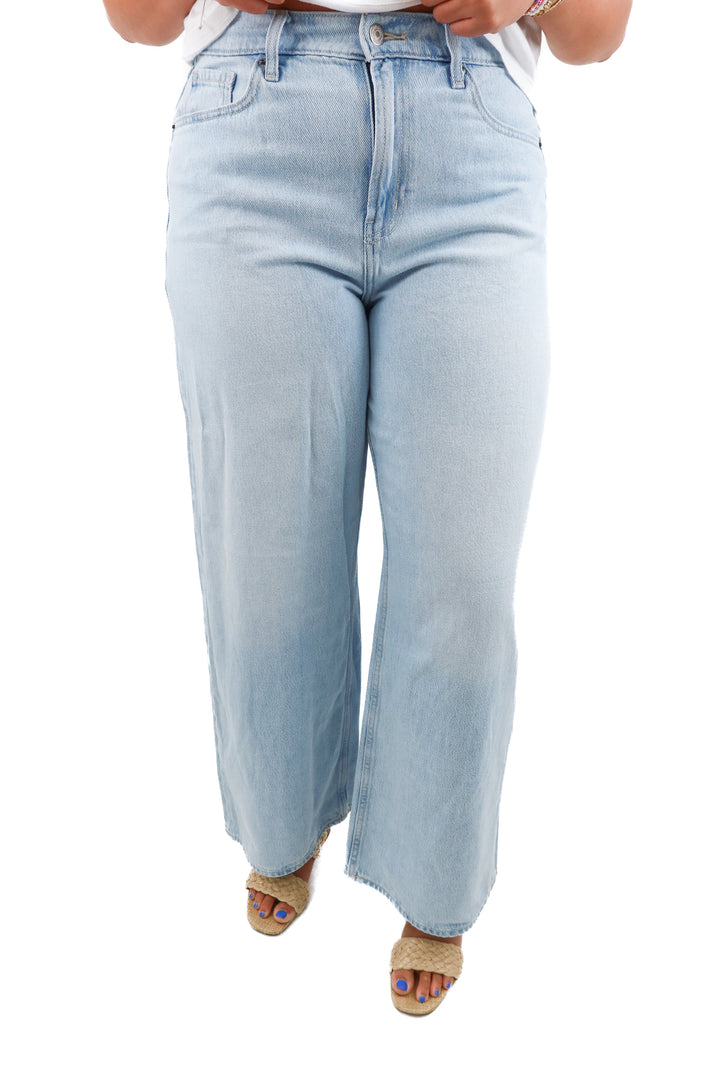 old navy light wash baggy wide leg denim (12 retail; $35)