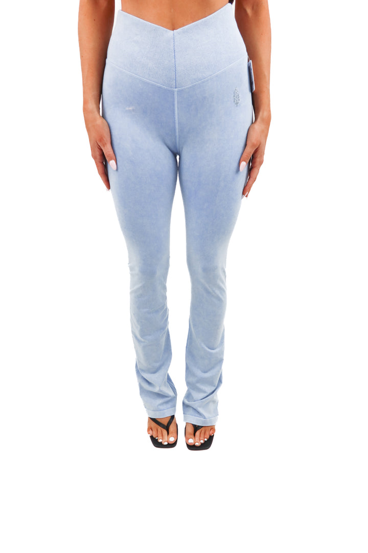 free people mvmt blue leggings nwt (xs/s; retail $98)