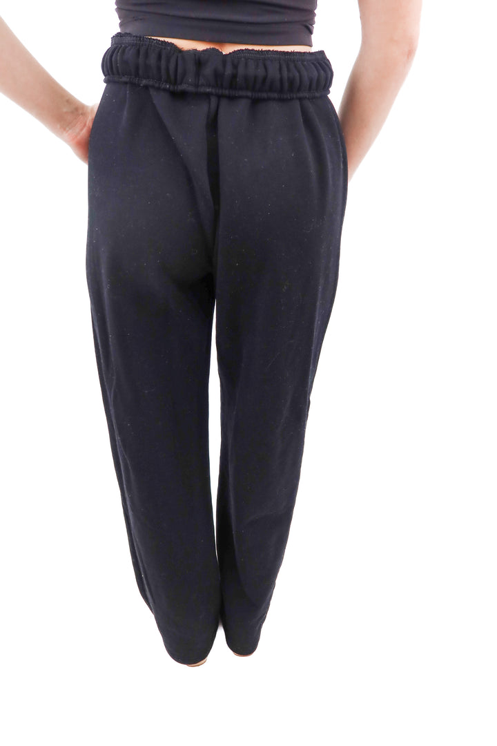 alo black wideleg lounge pants (xs; retail $148)