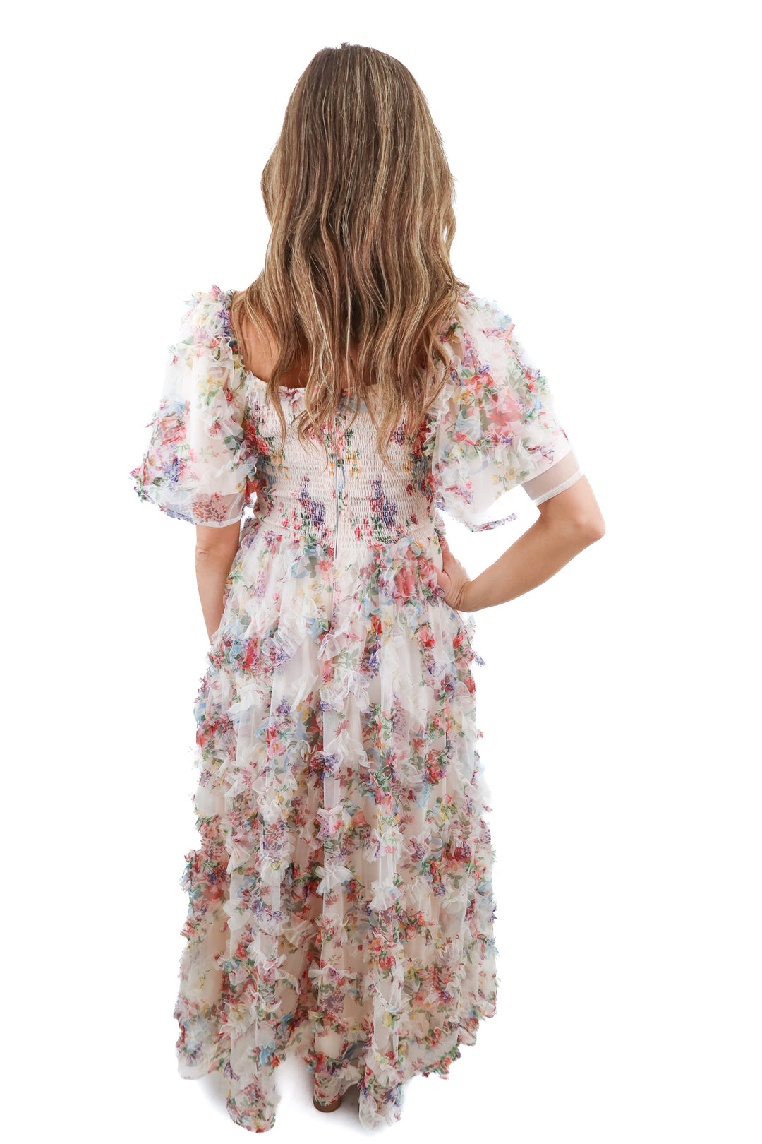 ivy city pink floral maxi dress NWT (s; retail $188)