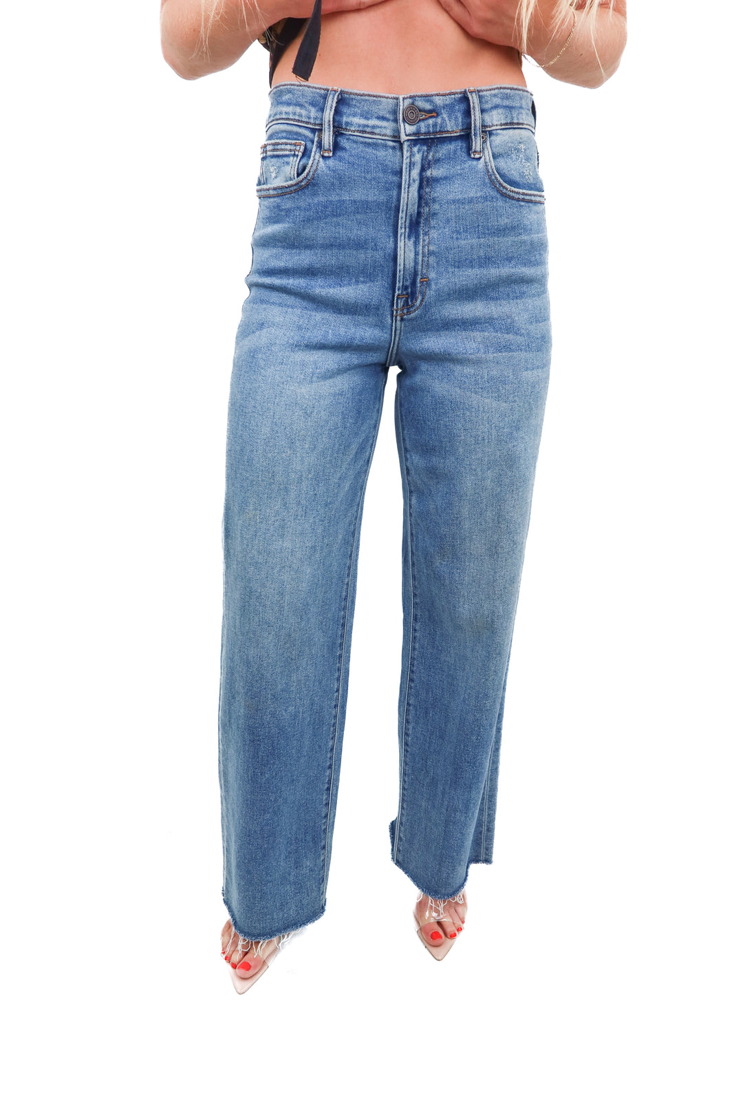 hidden light wash flare jeans (27)