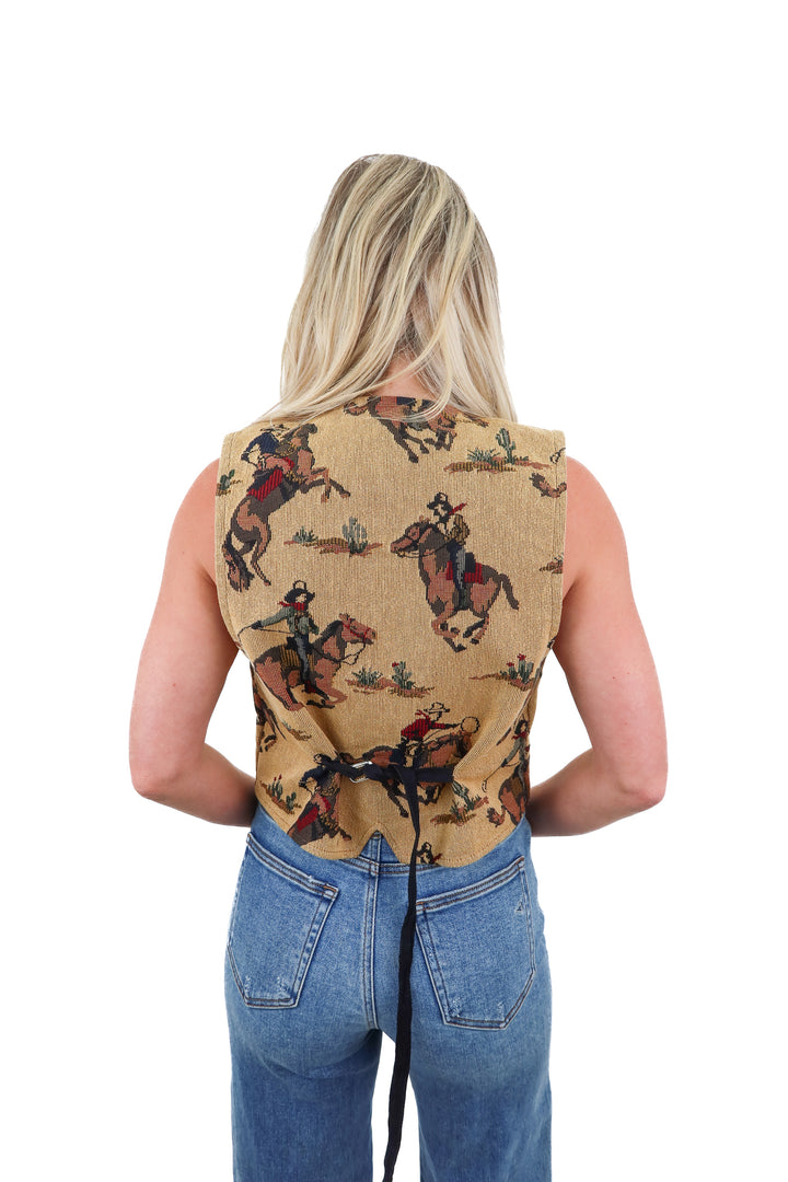 AUCTION (BID ONLY) rough rider western vest (L)*- ends 8/19 at 8pm CT