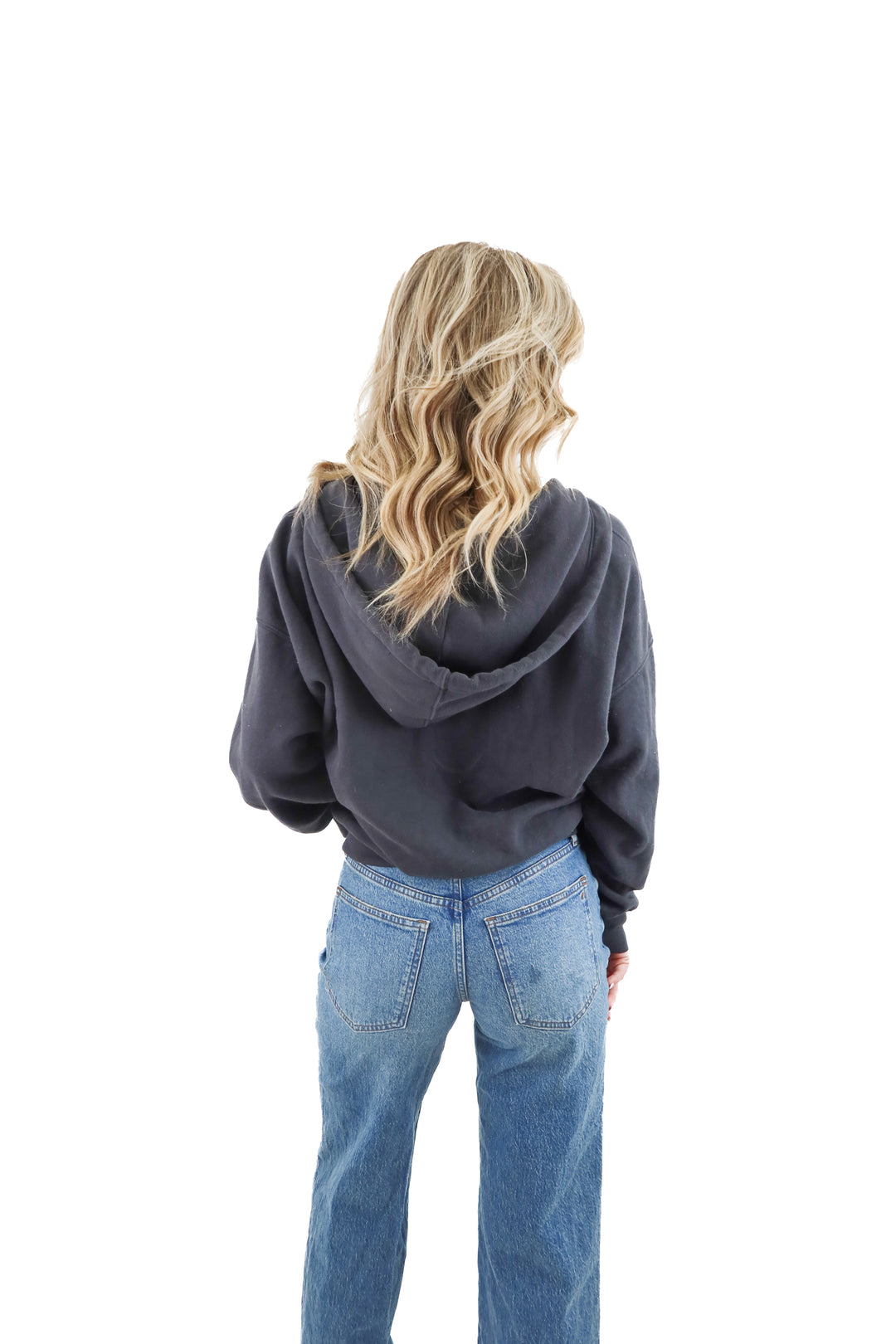 abercrombie & fitch dark grey zip up (s; retail $85)