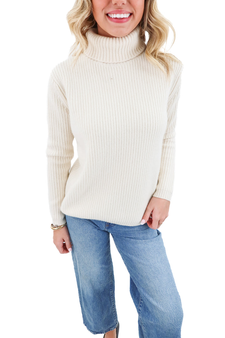 jenni kayne ivory cashmere sweater nwt (xs; retail $445)
