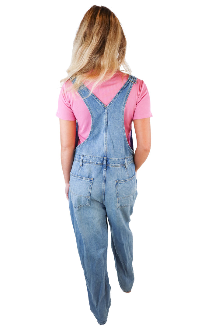 Gap Medium Wash Denim Overalls (S; retail $60)
