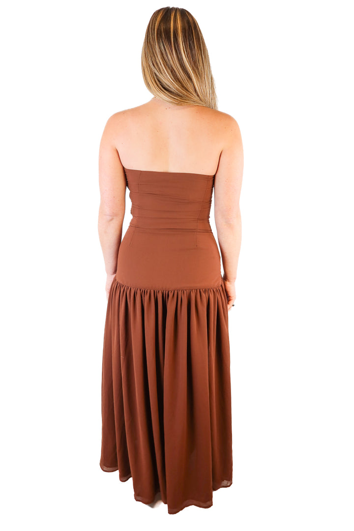 Peppermayo brown maxi dress NWT (4)
