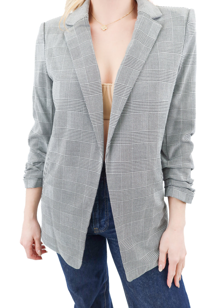 philosophy black houndstooth blazer (s)