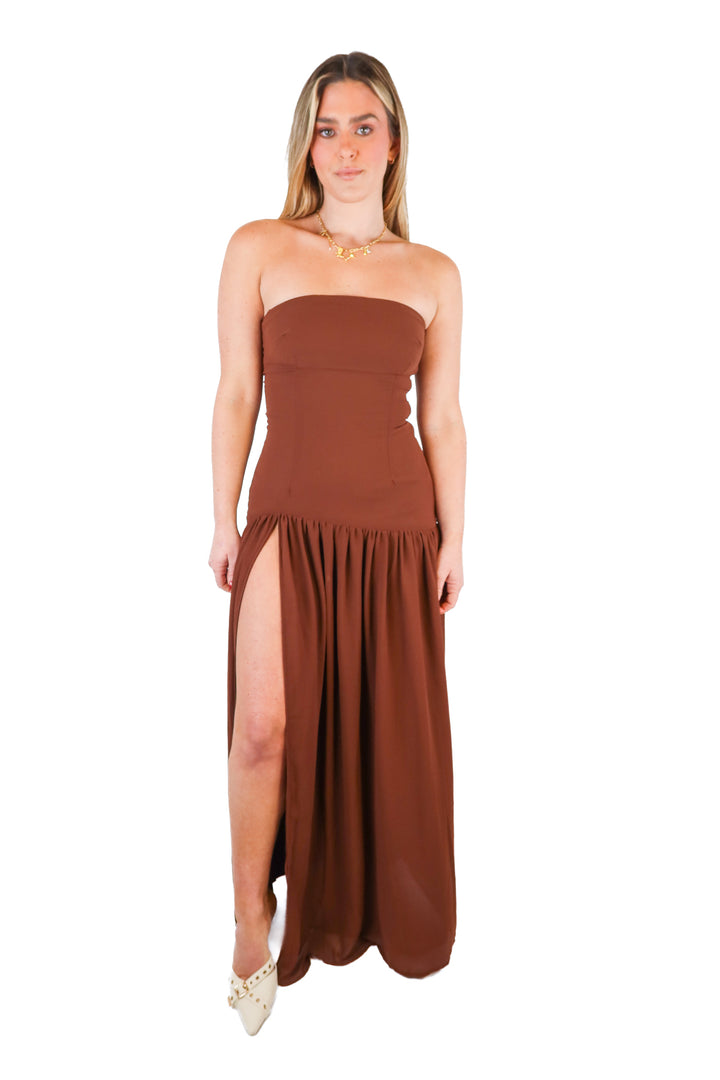Peppermayo brown maxi dress NWT (4)