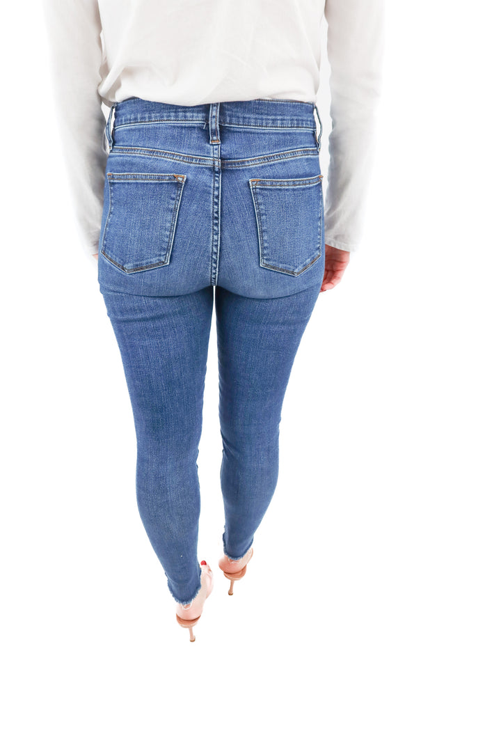 j.crew medium wash skinny jeans (27; retail $59.95)