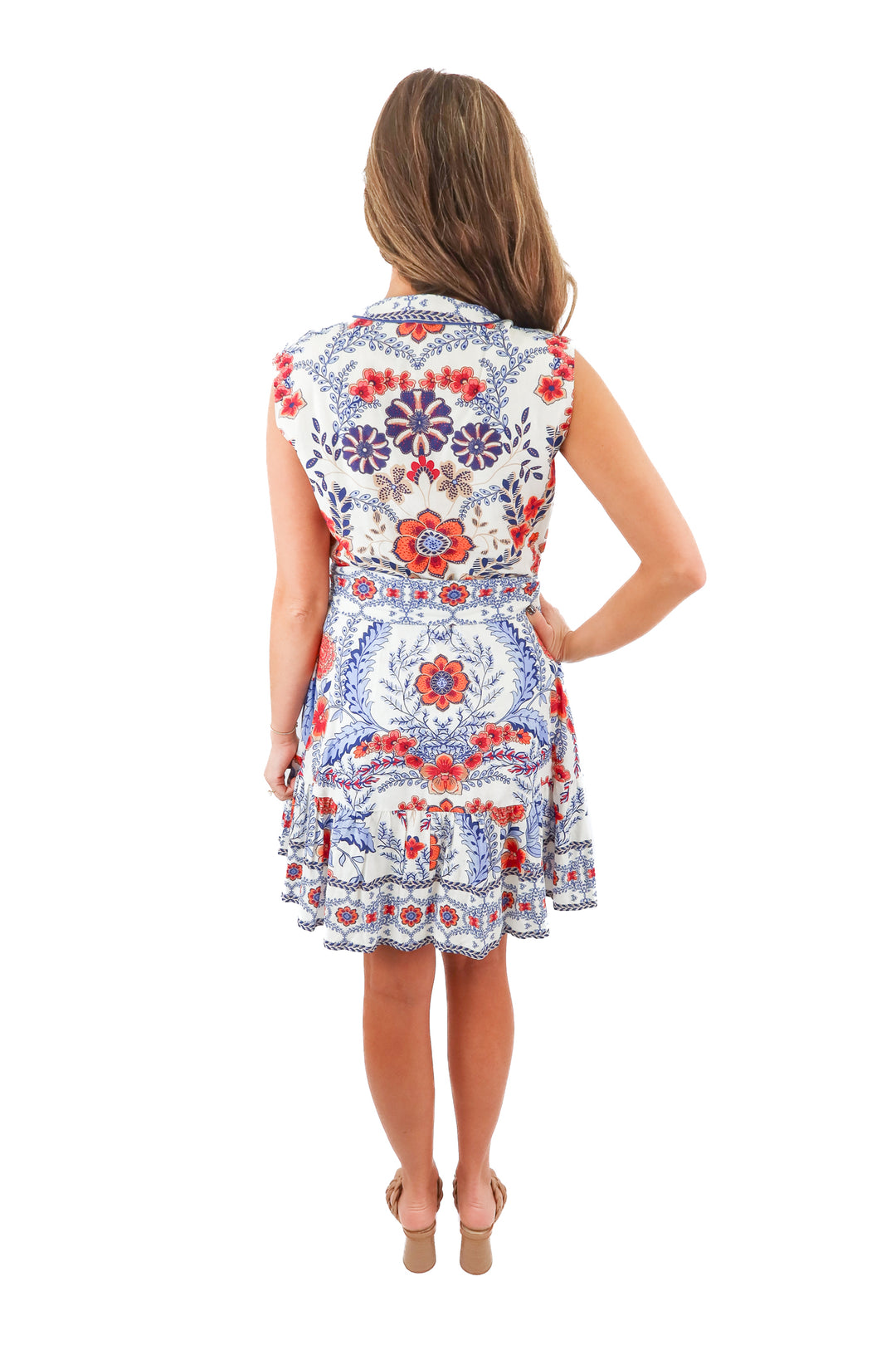 a loves a floral mini dress (S; retail $135)